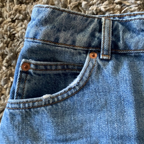 NWT Light Wash Top Shop Jean Skirt - Picture 3 of 6